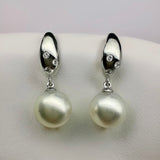 Broome Pearl 18ct White Gold Diamond Earrings
