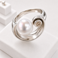 Broome Pearl Kimberley Diamond Sterling Silver Ring