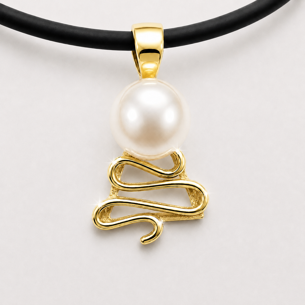 Tidal Dream Staircase to the Moon Pearl Pendant