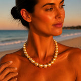 Golden South Sea Graduated Pearl Strand