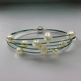 Cultured Freshwater Pearl Multi Strand Fine Bracelet