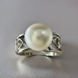 Cultured Freshwater Pearl Luna Tide Silver Ring