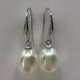 Cultured Freshwater Pearl Earrings 9ct White Gold