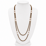 Cultured Freshwater Pearl Tiger Eye Strand Necklace