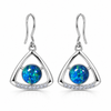 Australian Opal 925 CZ Earrings