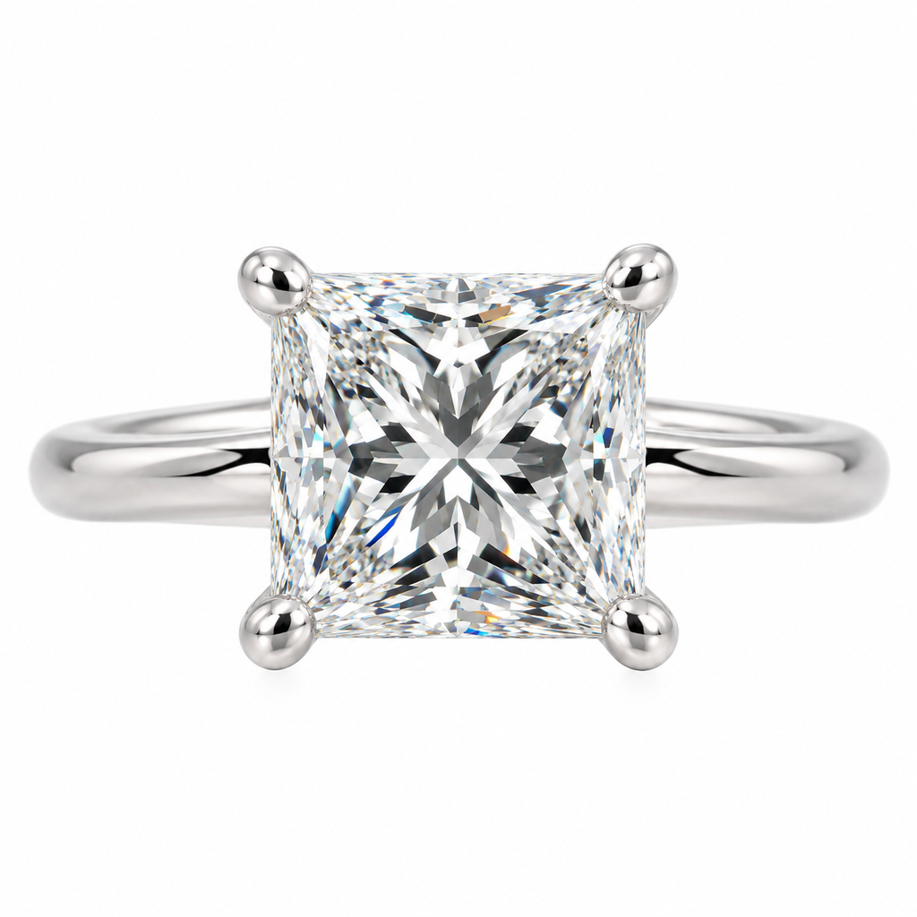 2ct Lab Grown Diamond 14ct White Gold Ring