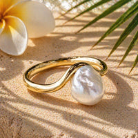 Broome Keshi Pearl Fine Band Ring