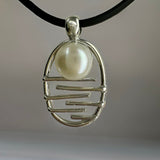 Moonlight Bay Staircase To The Moon Pearl Silver Pendant