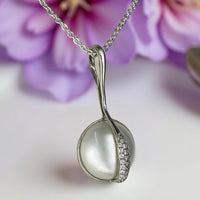 Broome Mabe Blister Pearl Silver 925 CZ Pendant