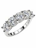 2.52ct Lab Grown 5 Stone Wedder 18k White Gold