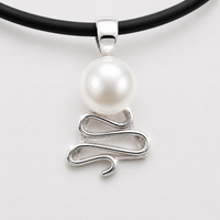 Tidal Dream Staircase to the Moon Pearl Silver Pendant