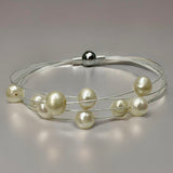 Cultured Freshwater Pearl Multi Strand Fine Bracelet