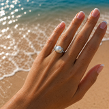 Broome Pearl 18ct White Gold Diamond Ring