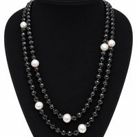 Broome Circle Pearl and Black Agate Strand