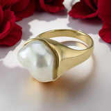 9ct Gold Broome South Sea Keshi Pearl Ring