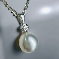 Broome Pearl 9ct White Gold Diamond Pendant