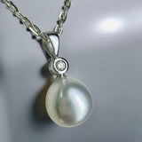 Broome Pearl 9ct White Gold Diamond Pendant