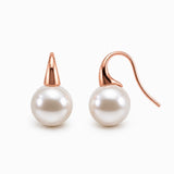 Cultured Broome Pearl 9ct Gold Hooks Earrings