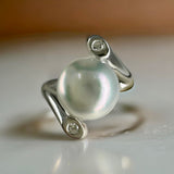 Broome Pearl Sterling Silver Cubic Fancy Zirconia Ring