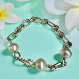 Broome Pearl Silver Chain Bracelet