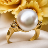 Broome Pearl Western Australian Yellow Diamond Ring