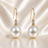 Flawless Broome Pearl 18ct Diamond Earrings