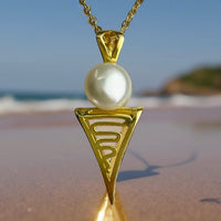 Roebuck Bay Staircase to the Moon Freshwater Pearl Pendant