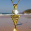 Roebuck Bay Staircase to the Moon Freshwater Pearl Pendant