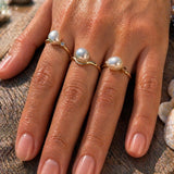 Broome Keshi Pearl Fine Band Ring