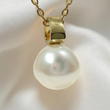 Broome Pearl Drop 9ct Gold Pendant
