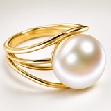 9ct Broome Pearl Ring "Big Tide Times"