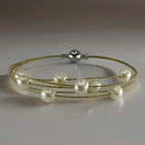 Cultured Freshwater Pearl Multi Strand Fine Bracelet