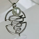 Reddell Broome Pearl Silver Staircase Pendant