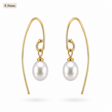 9ct Gold Broome Pearl Earrings Cynthia Hooks