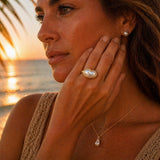 Spectacular Broome Keshi 9ct Gold Ring