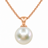 Broome Pearl Rose Gold Pendant ﻿Oval 11.5mm Lustre: AAA Colour: White Metal: 9ct Rose 