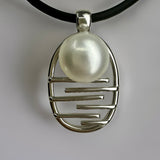 Moonlight Bay Staircase To The Moon Pearl Silver Pendant