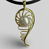 Mangrove Staircase to the Moon Pearl Pendant