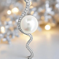 Freshwater Pavé Set Mitchell Falls Zirconia 925 Silver Pendant