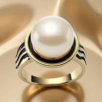Freshwater Pearl Neap Tide Gold Ring