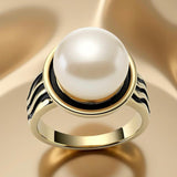 Freshwater Pearl Neap Tide Gold Ring