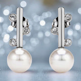 Freshwater Pearl Staircase Silver 925 Earrings Kuri Bay