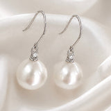 Flawless Broome Pearl 18ct White Gold Diamond Earrings