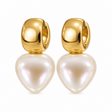 Broome Pearl 9ct Gold Rounded Huggies Earrings
