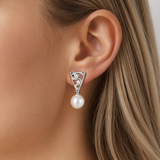 Cultured Freshwater Pearl Staircase Silver 925 Earrings Bell Gorge