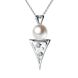 Freshwater Pearl Roebuck Bay Zirconia 925 Silver Pendant