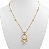 Freshwater Pearl Dreamcatcher Gold Necklace