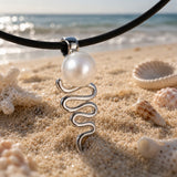 Monsoonal Staircase To The Moon Silver Pendant