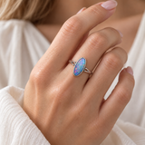 Australian Opal 925 Sterling Silver Ring