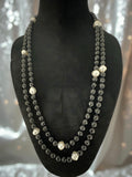 Broome Circle Pearl and Black Agate Strand